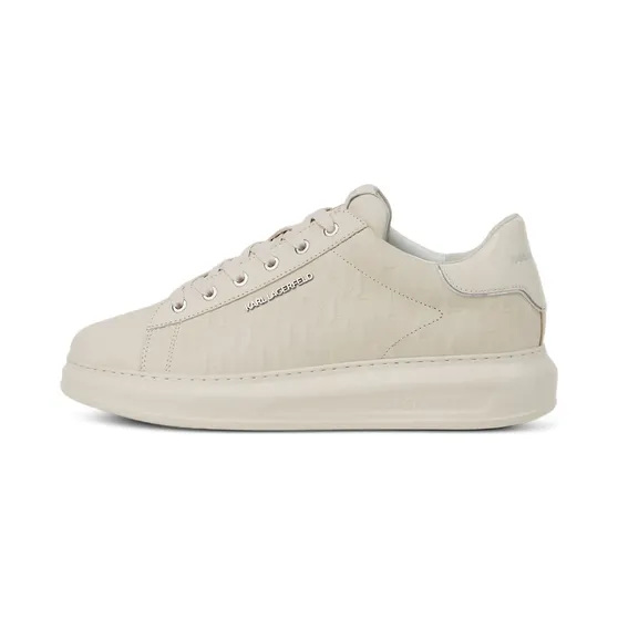 Karl Lagerfeld Kapri sneakers met monogram-reliëf – Beige (KL52547K110)