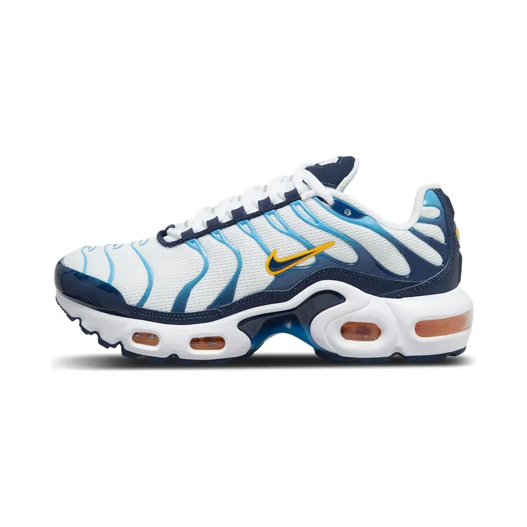Nike Air Max Plus “White / University Gold / University Blue / Midnight Navy” (CD0609-100)