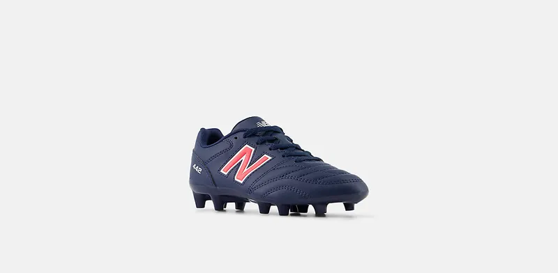 New Balance 442 Academy FG v2 Navy Silver Energy Red (JS43FMP2)