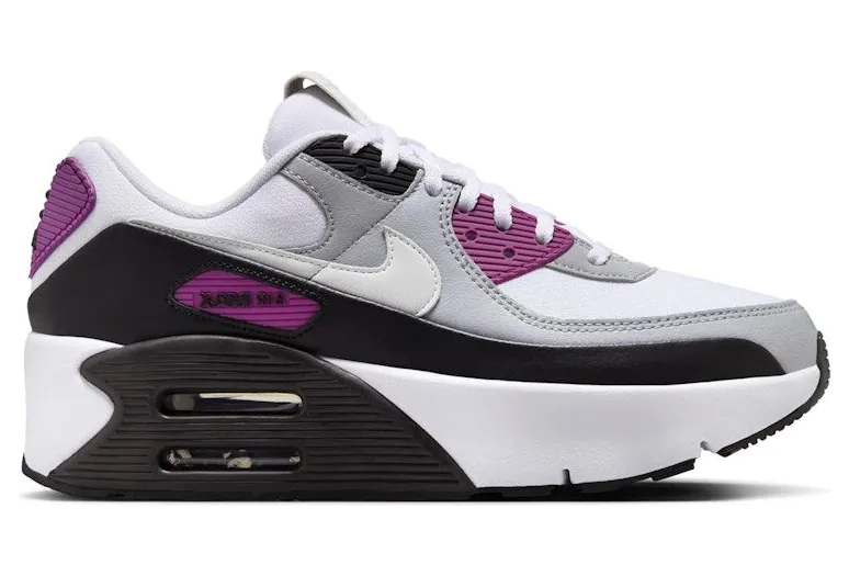 Nike Air Max 90 LV8 White Bold Berry Wolf Grey Photon Dust (FD4328-109)