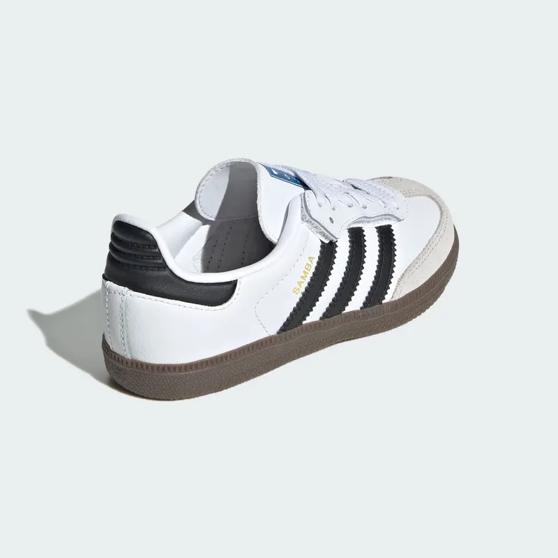 Adidas Samba OG Comfort Closure with Elastische Veters Kids Cloud White / Core Black / Gum (JQ6391)