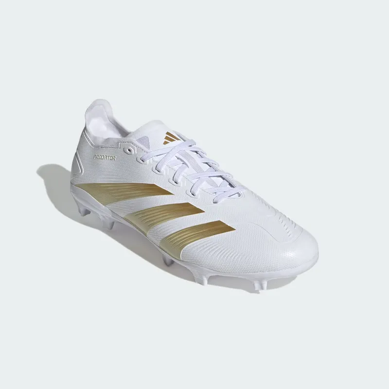 Adidas Predator League FG “Cloud White Gold Metallic Sandy Beige Met” (IF6346)