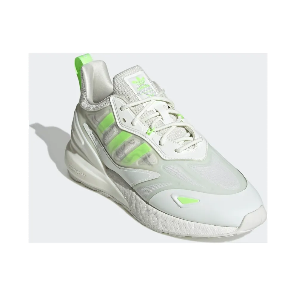 Adidas ZX 2K Boost 2.0 White Tint / Signal Green / Grey Two (GY3494)