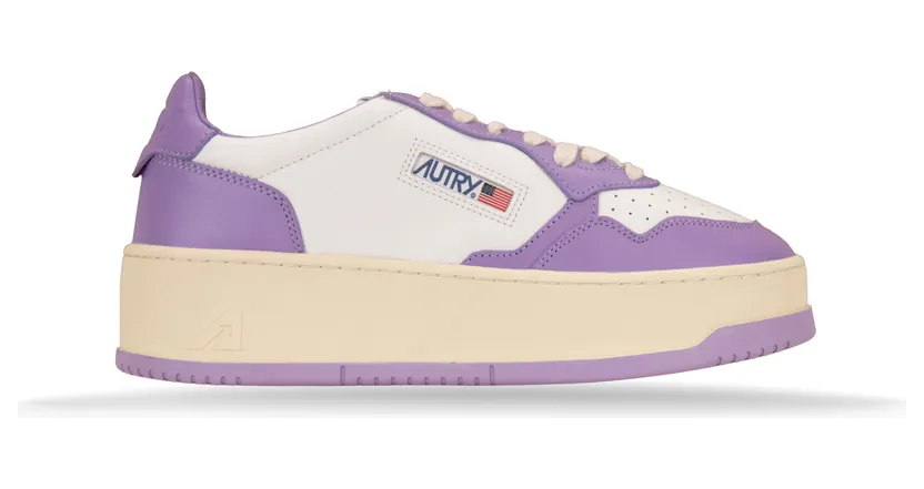 Autry Platform “White/Purple” (PTLW WB43)