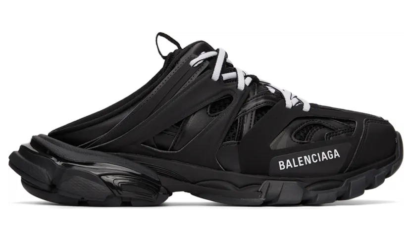 Balenciaga Black Track Mules (653814-W3DA3-1000)