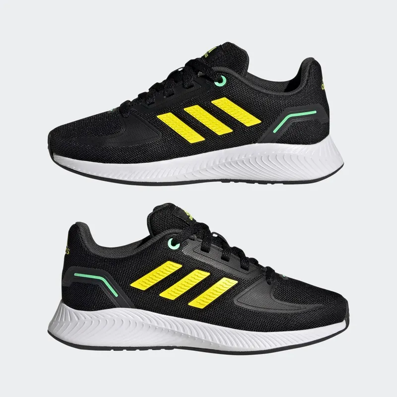 Adidas Runfalcon 2.0 Core Black / Beam Yellow / Beam Green (HR1408)