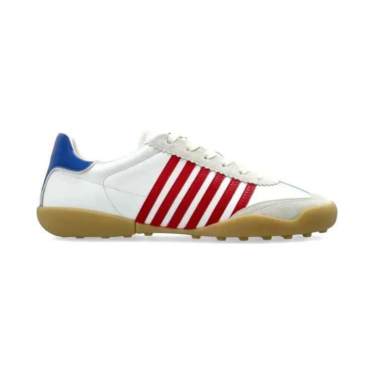 DSQUARED2 Gestreepte leren “White” (SNM047818908710)