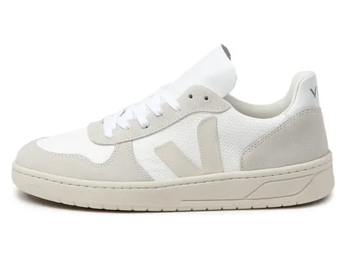 Veja V-10 B-Mesh W White / Natural / Pierre – “Wit” (VX0102499A)