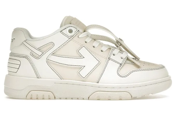 OFF-WHITE Out Of Office OOO Low Tops Cream White (OWIA259S24LEA0040201)