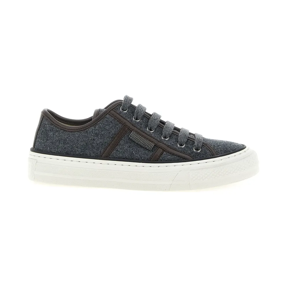 Brunello Cucinelli Shiny Tab “Grey” (MZ38G3328PC004)