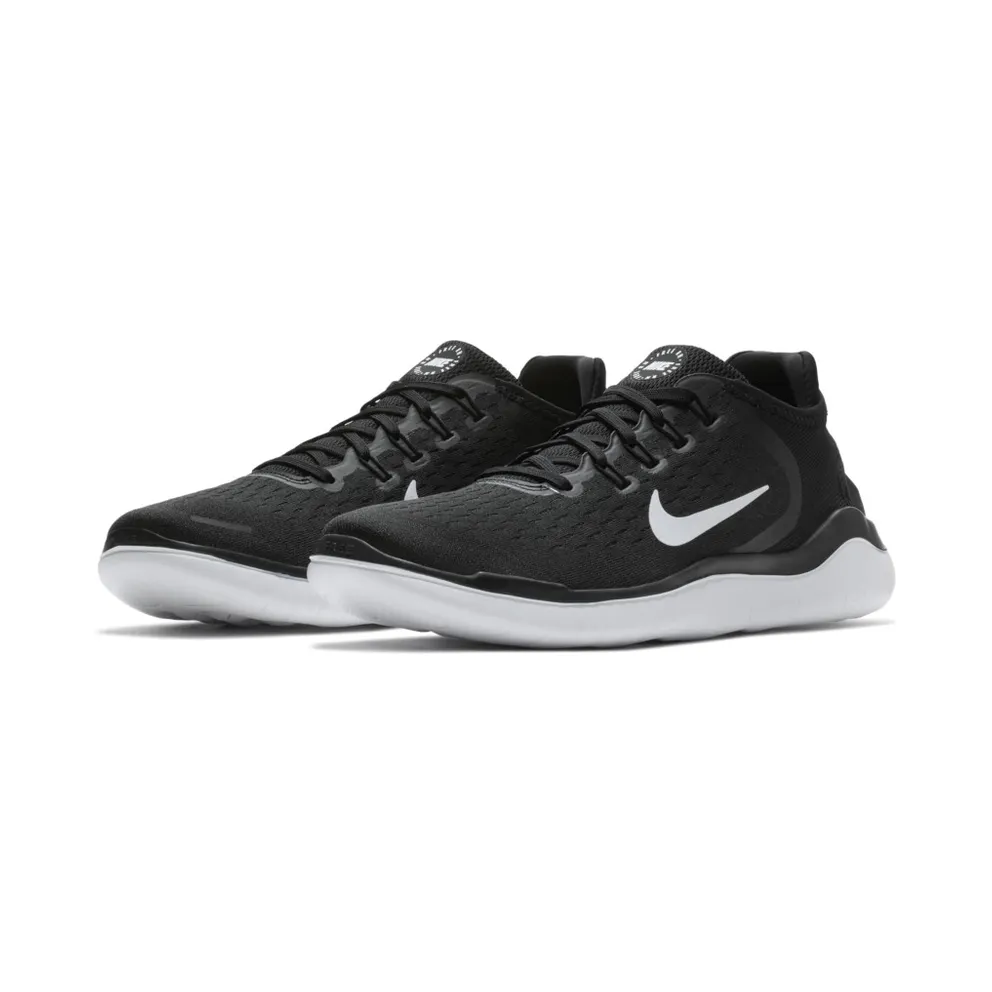 Nike Free RN 2018 Black White Black/White (942836-001)