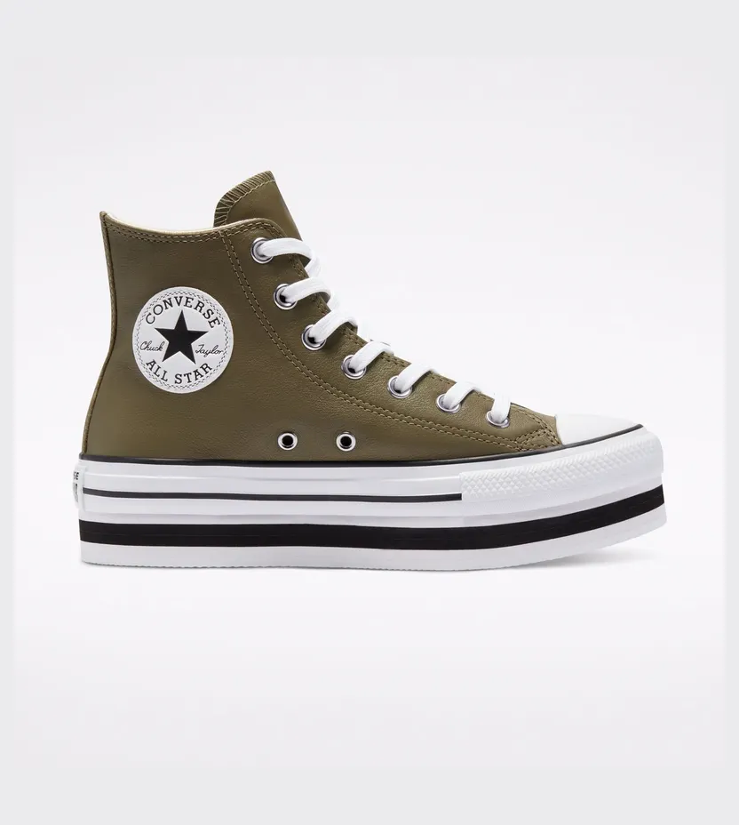 Converse Leather EVA Platform Chuck Taylor All Star High Top Field Surplus/white/black (569724C)