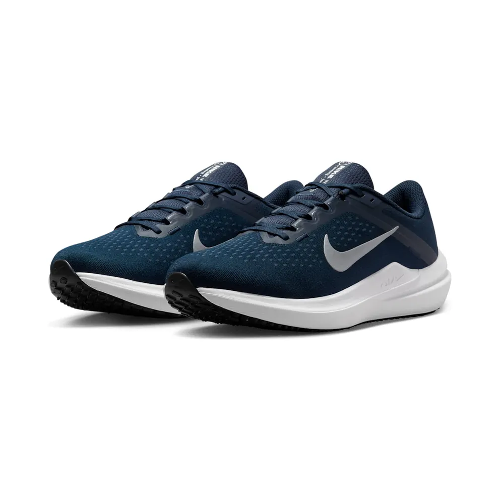 Nike Air Winflo 10 “College Navy / Platinum Tint / Black / Metallic Silver” (DV4022-400)