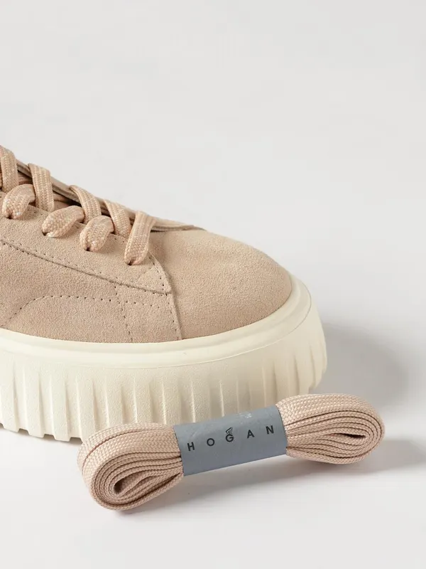 Hogan H-Stripes Suede Sneakers Nude (HXW6450FC63BTMM009) (3)