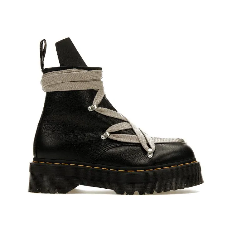 Dr. Martens 1460 Quad Leather Sole Pentagram Wrap Lace Boot Rick Owens Black (DM02B3803 7001)