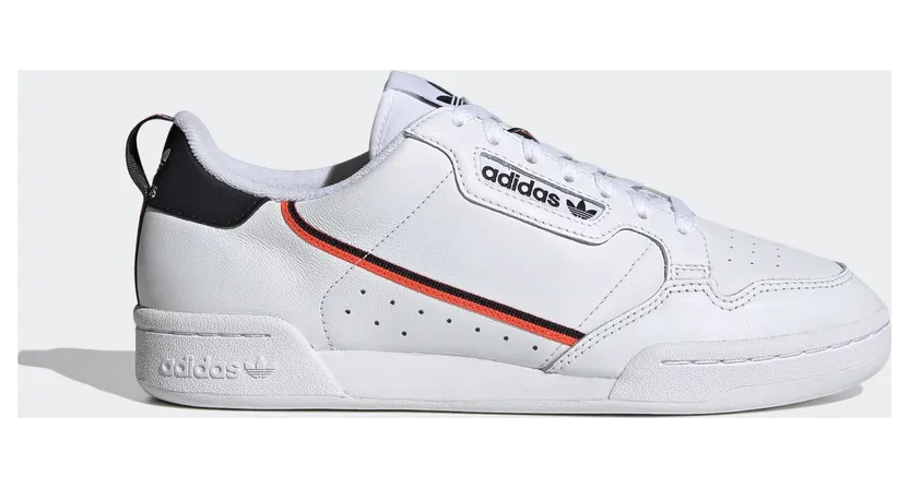 adidas Continental 80 Schuh Cloud White / Core Black / Solar Red (FW5815)