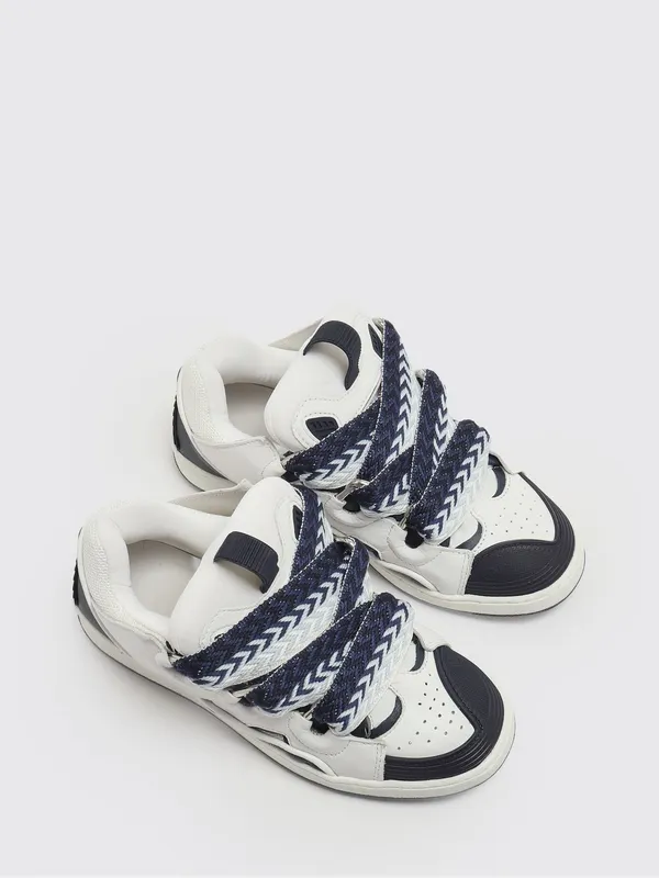 Lanvin Curb Leather and Mesh White (N30357CN68)