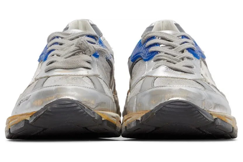 Golden Goose Dad-Star Silver White Blue Grey (GMF00199F00121170137) (2)