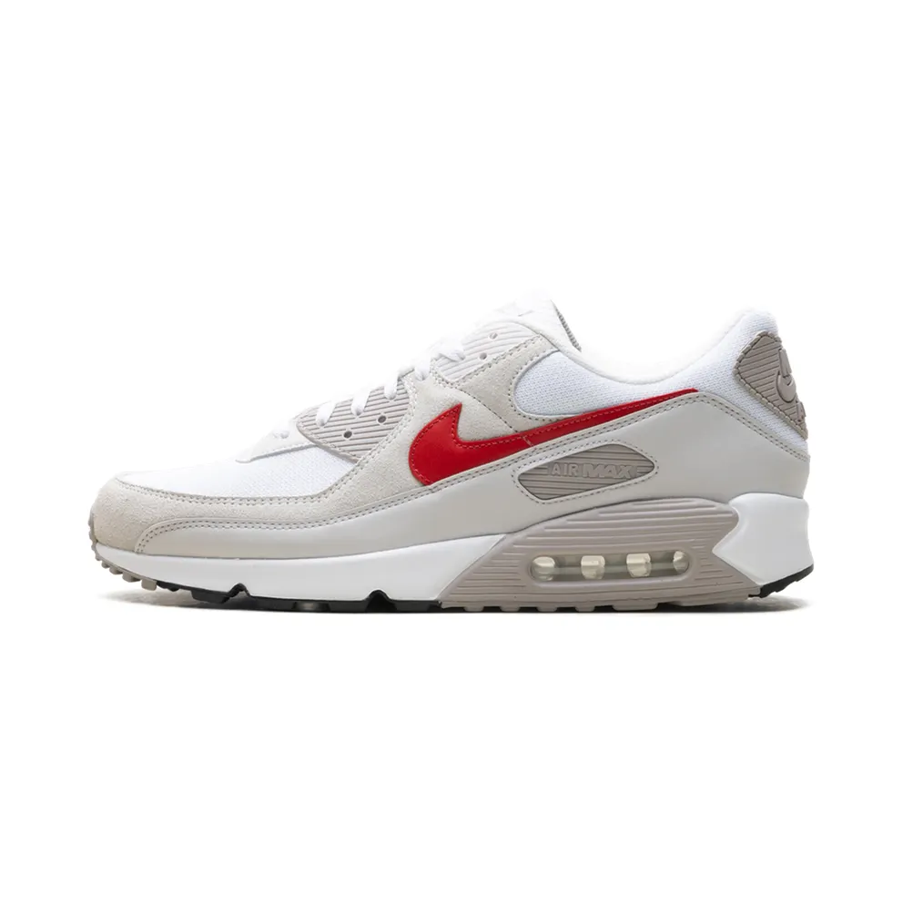 Nike Air Max 90 “White College Grey Vast Grey University Red” (DM0029-113)