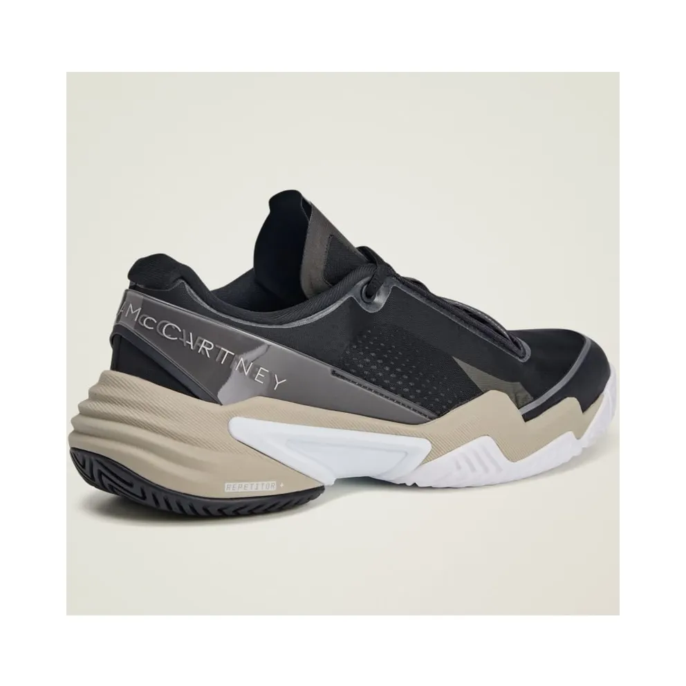 adidas Barricade by Stella McCartney Black Silver Almond Milk (JR3287)