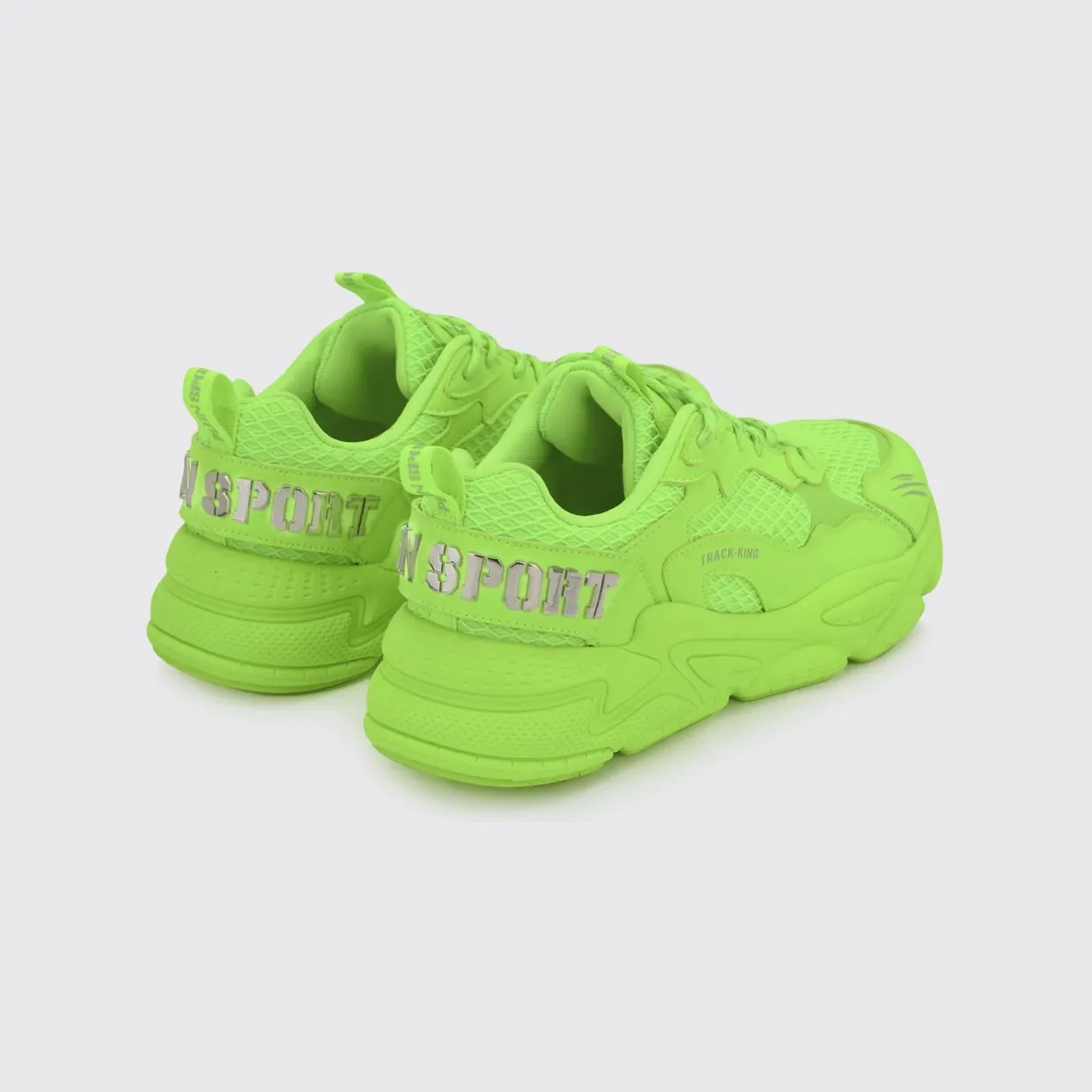 Plein Sport Track-King Leather And Mesh Sneakers Yellow (FAESUSC0800STE003N29) (2)