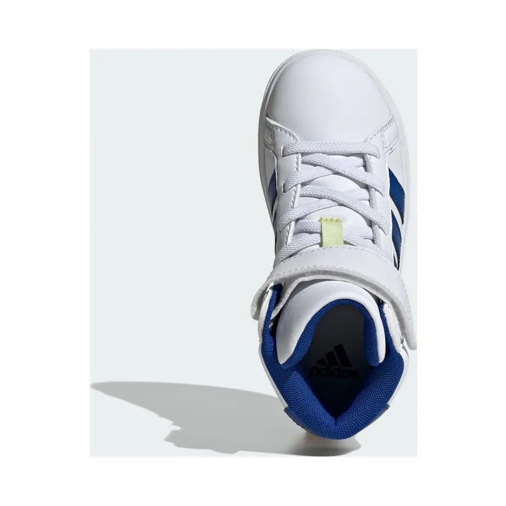 Adidas Grand Court Mid Kids Cloud White / Royal Blue / Ice Yellow (IE3861)