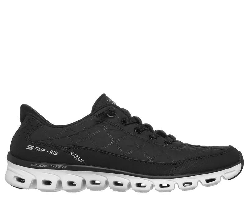 Skechers Slip-ins: Glide-Step – Cozy Fit At Ease Sneaker Black/Natuurlijk