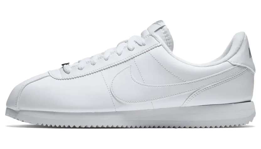 Nike Cortez Basic Leather White White-Wolf Grey-Mtllc Silver