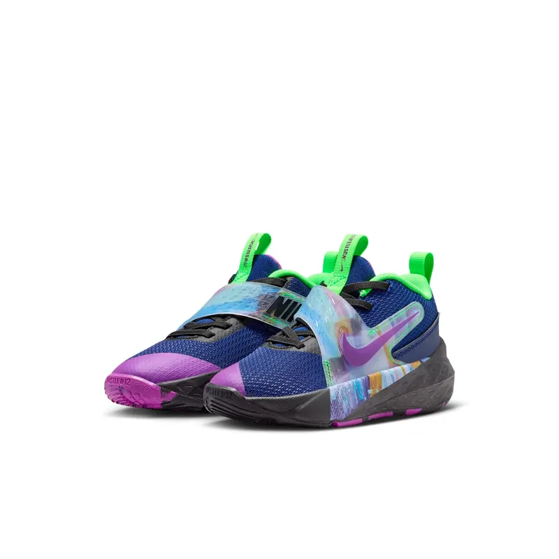 Nike Team Hustle D 12 Blue Void Green Strike Vivid Purple (HV2290-400)