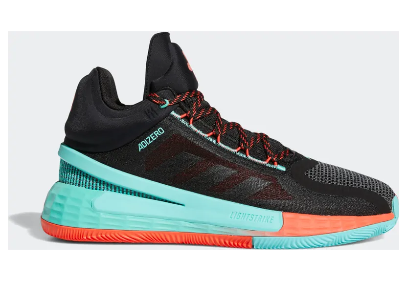 adidas D Rose 11 Core Black / Bright Red / Acid Mint (FZ4407)