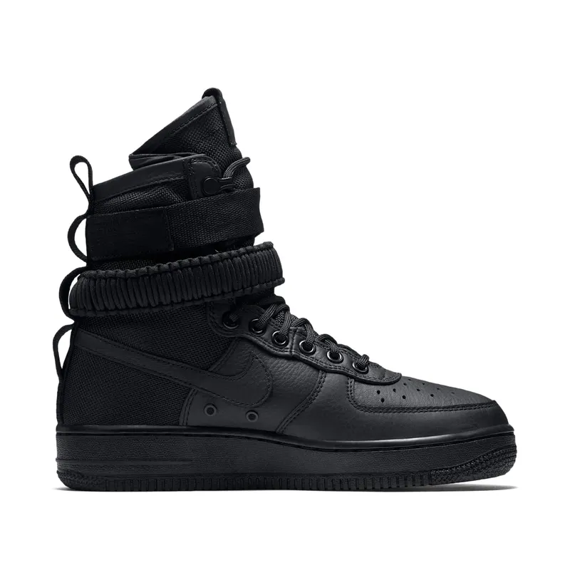 Nike SF Air Force 1 High Triple Black (W) Black/Black (857872-002)
