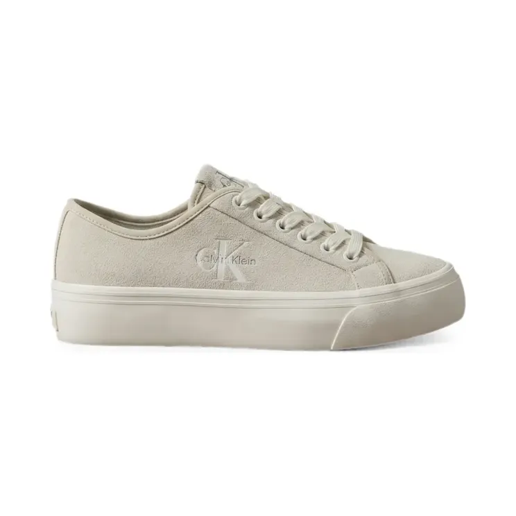 Calvin Klein Low-top sneakers met geborduurd logo – Beige (HW0HW03088YAL)