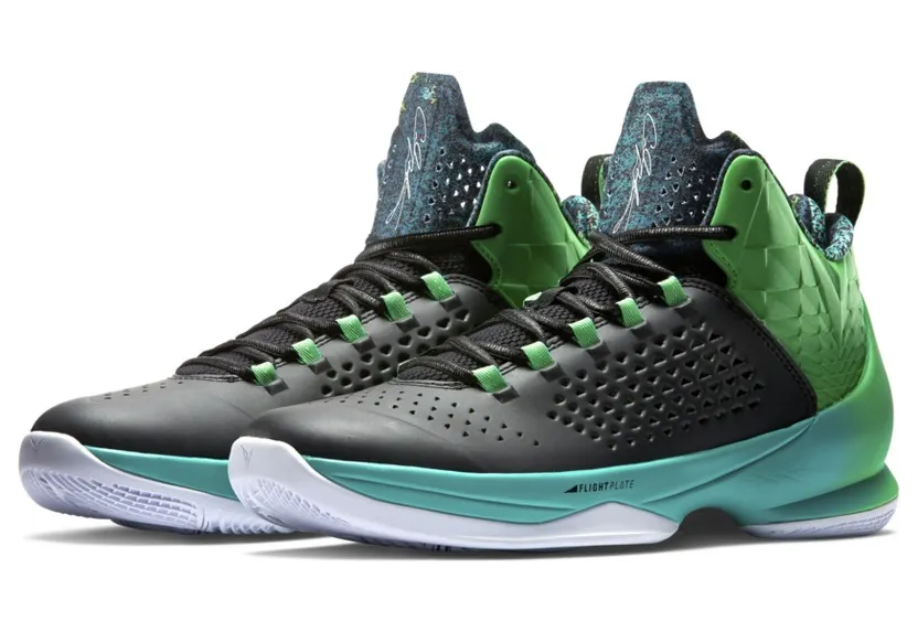 Jordan Melo M11 Black/Black-Lt Green Spark-Rtr (716227-008)