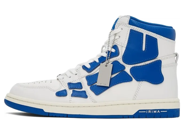 AMIRI Skel Panelled High Top White Blue (MFS002123)