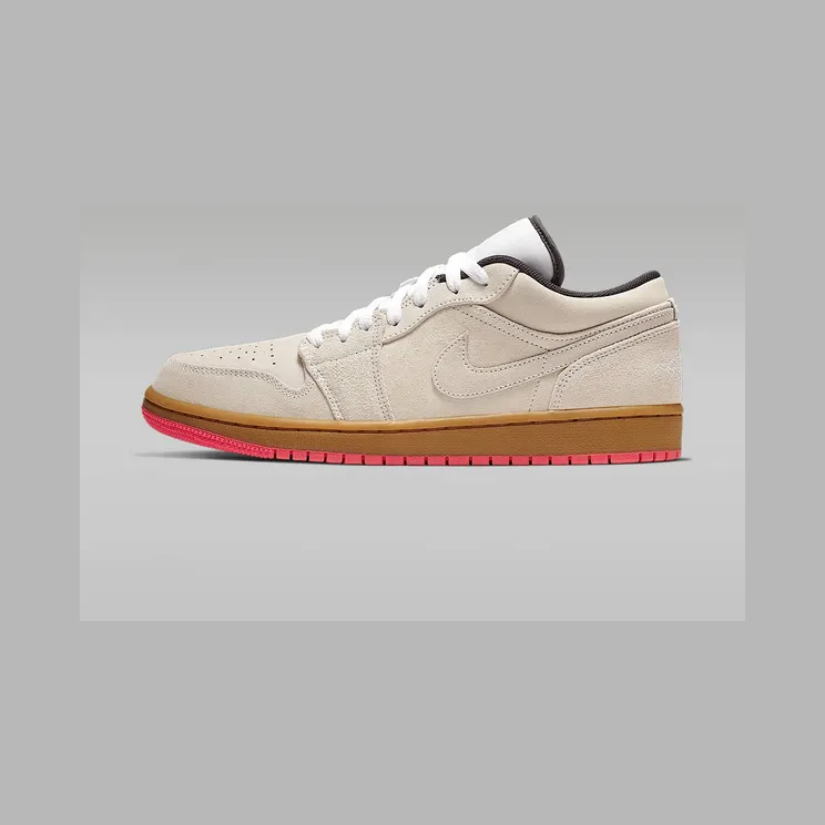 Air Jordan 1 Low “White / Gum Yellow / Hyper Pink” (553558-119)