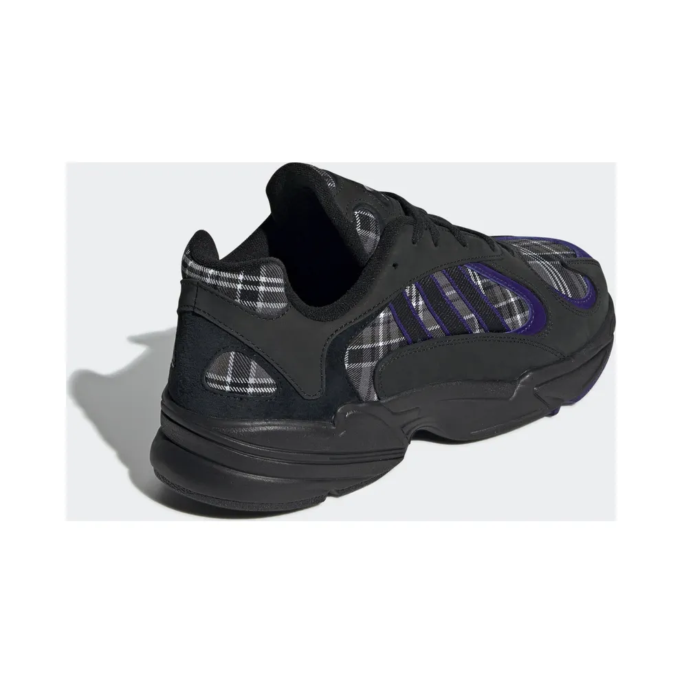 adidas Yung-1 Purple Plaid Core Black/Collegiate Purple/Core Black (EF3965)