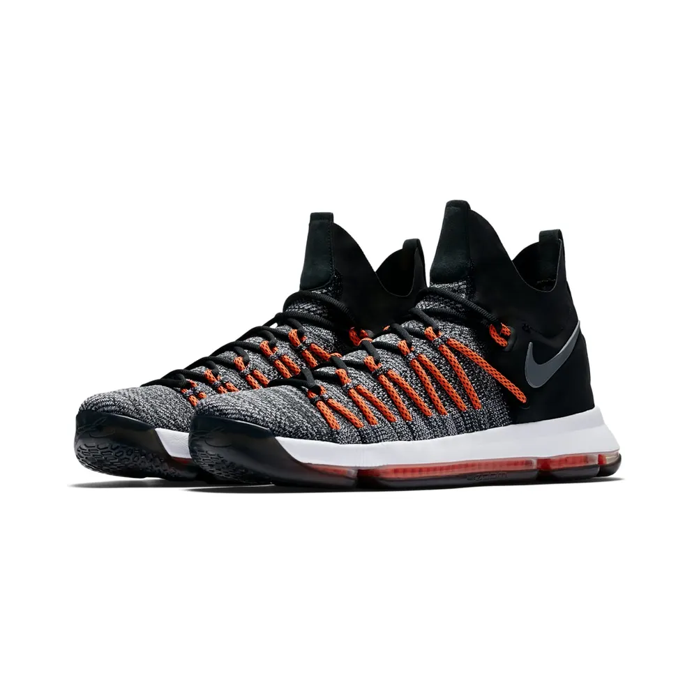 Nike KD 9 Elite Dark Grey Hyper Orange Black/White-Dark Grey-Hyper Orange (878637-010)