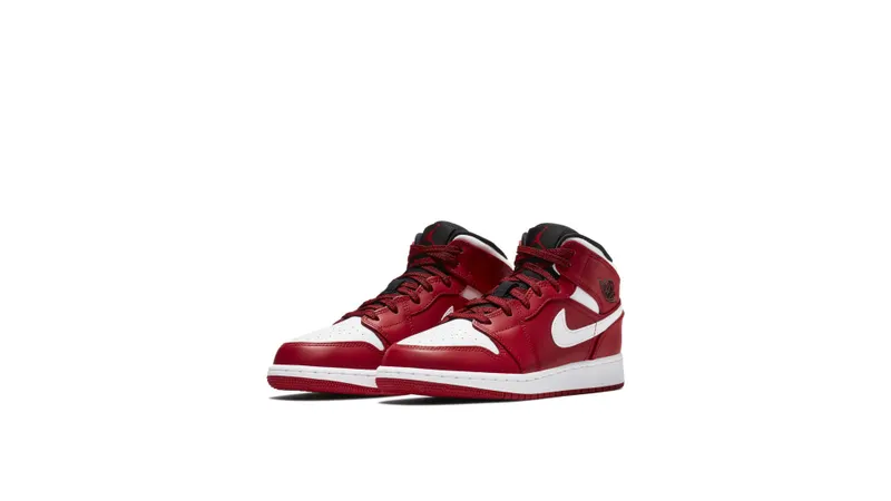 Jordan 1 Mid Chicago (GS) Gym Red/White-Black (554725-605)