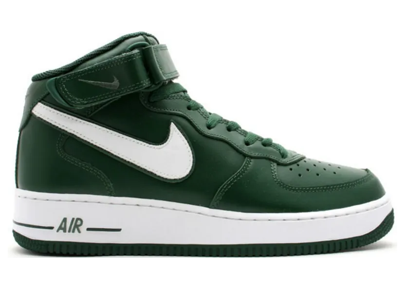 Nike Air Force 1 Mid Black Forest Green