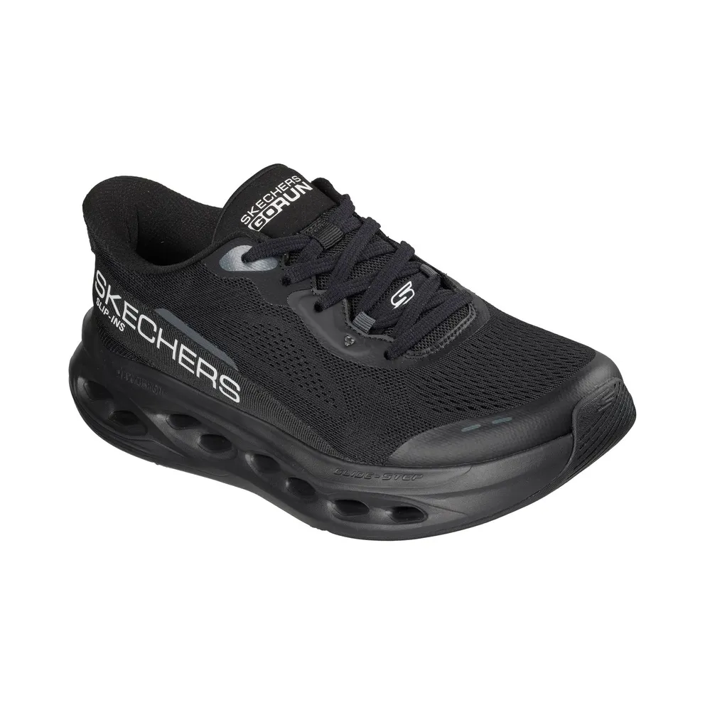Skechers Max Cushioning Glide-Step – Advert “Black” (220421BBK)