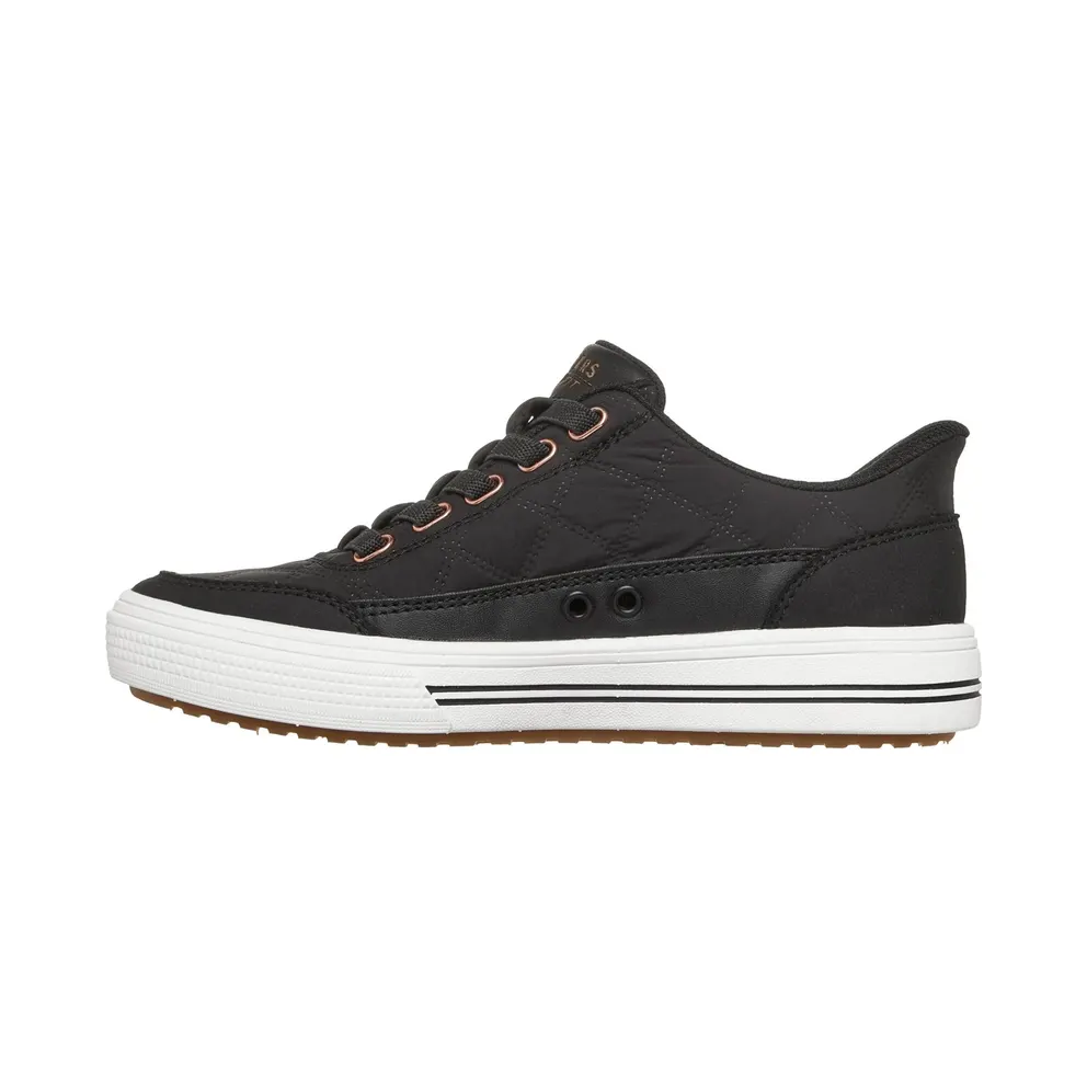 Skechers Slip-ins: Arcade “Cozy Fit Cuddle Steps Sneaker Black / Roos Gold” (310787LBKRG)