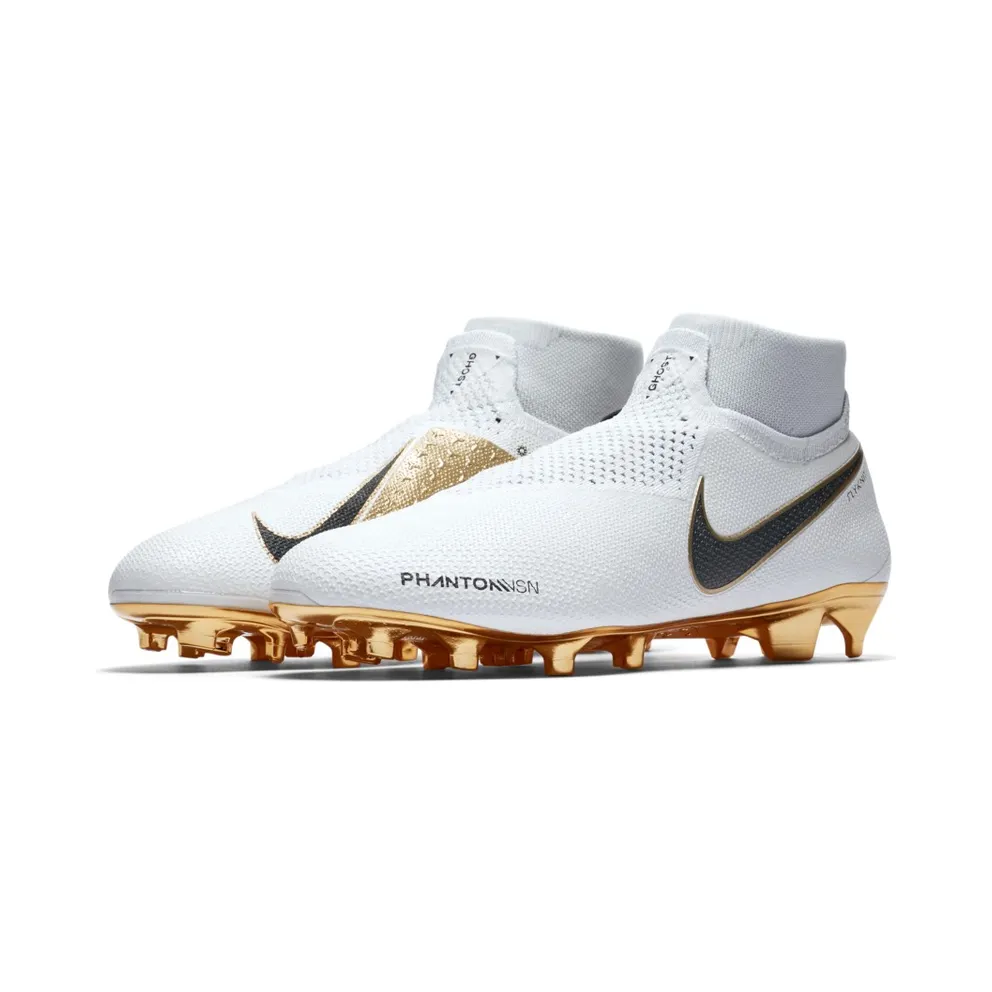 Nike Phantom Vision Elite DF FG White Metallic Gold White/Metallic Gold-Black (BQ0976-107)