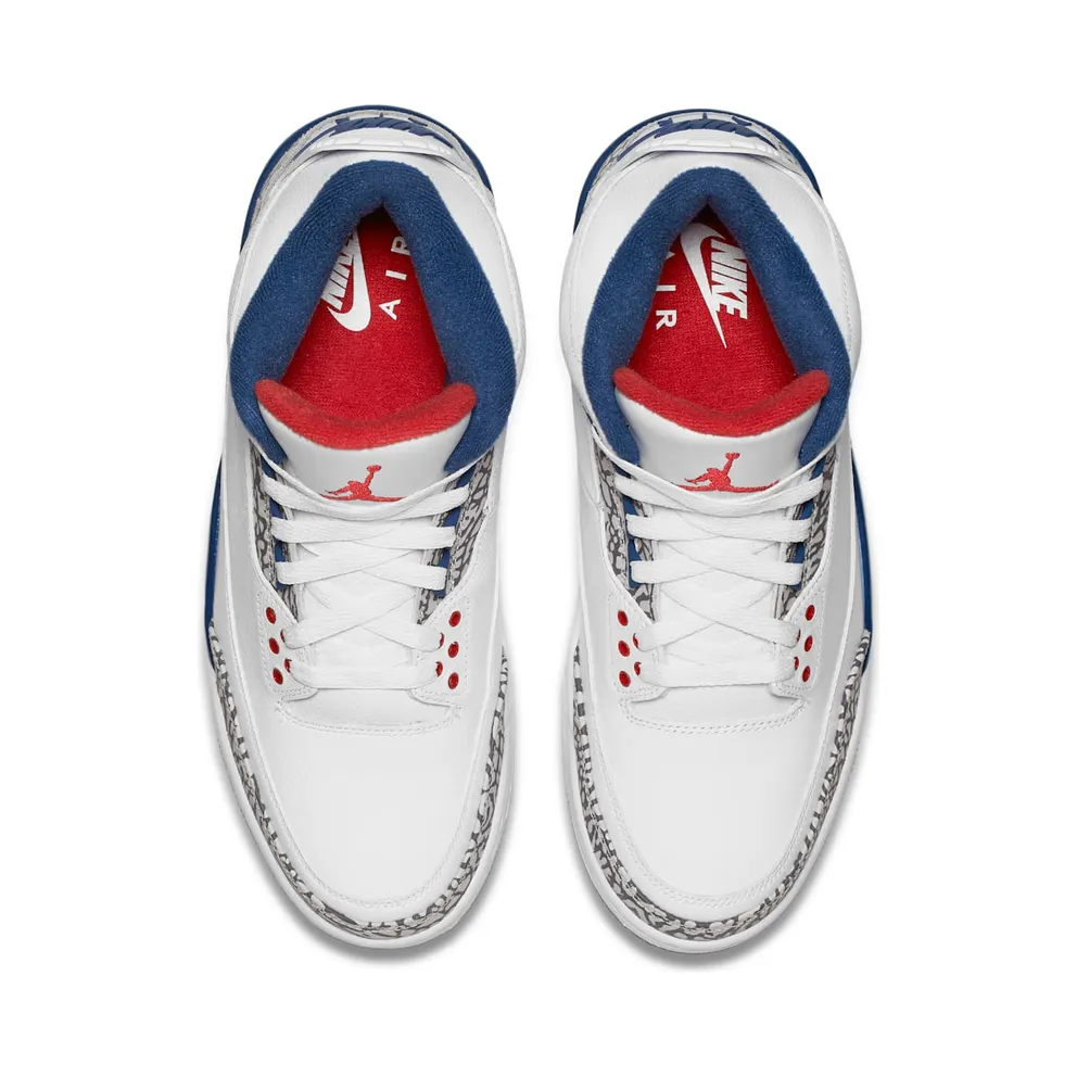 Jordan 3 Retro True Blue (2016) White/True Blue-Varsity Red (854262-106)