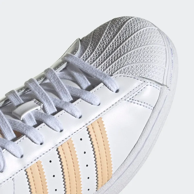 adidas Superstar Cloud White / Glow Orange / Glow Pink (H00128)
