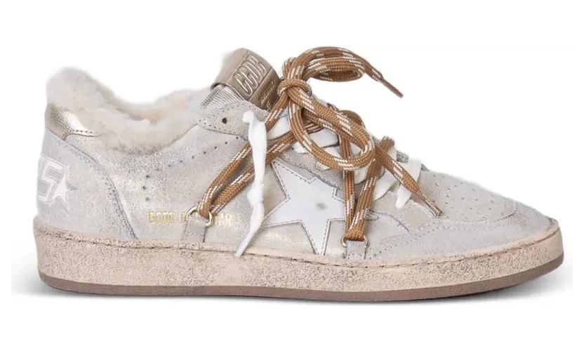Golden Goose Ball Star glanzende – Beige (GWF00117F008063)