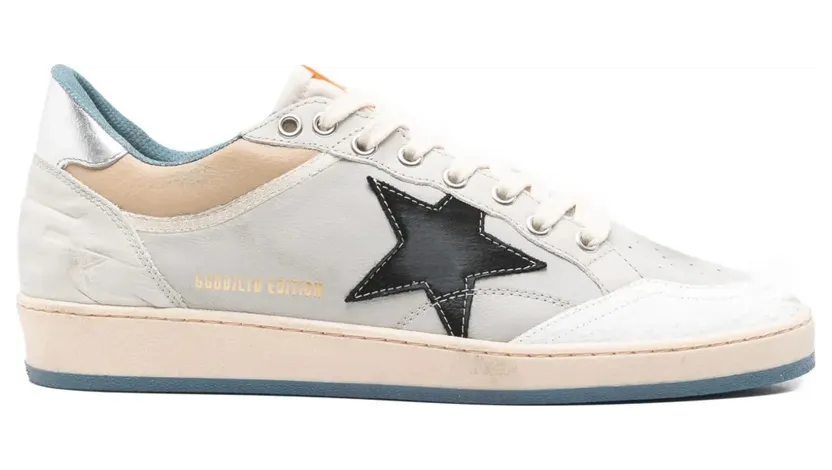 Golden Goose Ball Star leren – Grey (GMF00771F007572)