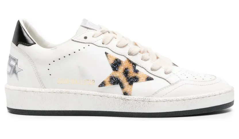 Golden Goose Ball Star leren – White (GWF00117F005218)