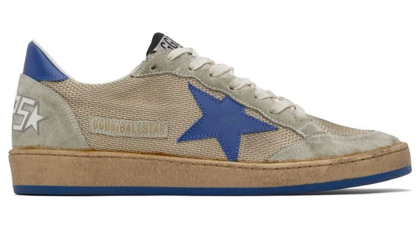 Golden Goose Beige & Blue Ball Star (GMF00117.F002587.70213)