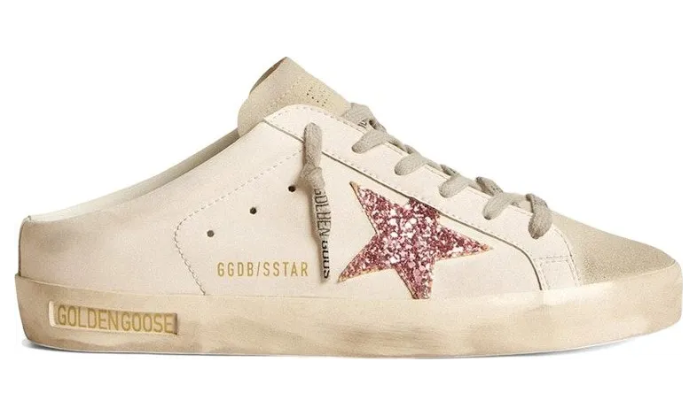 Golden Goose Bio-Based Super-Star Sabot White Ice Pink (GWF00110.F005887.10386)