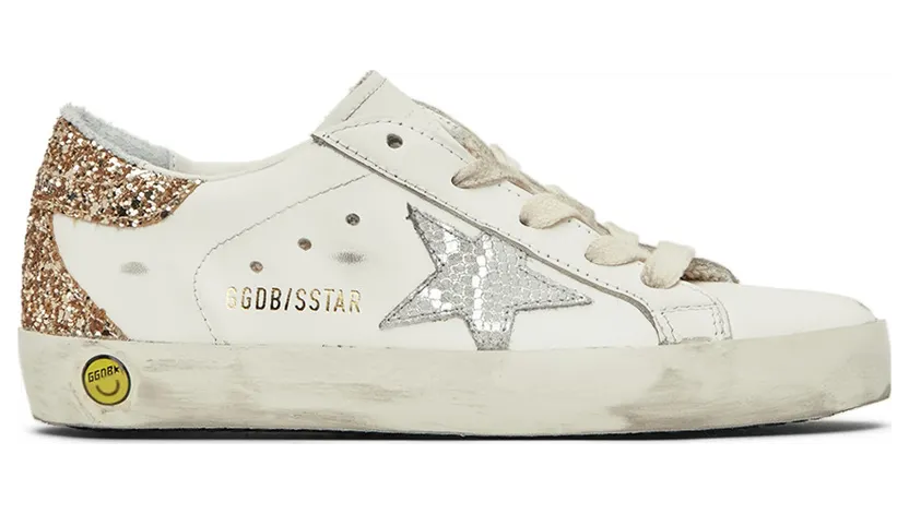 Golden Goose Kids White & Silver Super-Star Classic (GYF00102.F002785.10358)